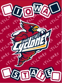 Iowa State Cyclones Blanket 36x48 Woven Baby Throw-0