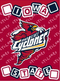 Iowa State Cyclones Blanket 36x48 Woven Baby Throw-1