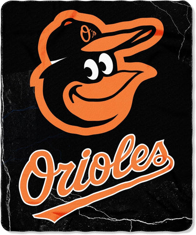 Baltimore Orioles Blanket 50x60 Fleece Wicked Design-0