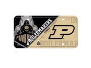 Purdue Boilermakers License Plate Metal Train Front View - Special Order-0