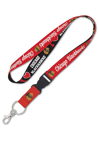 Chicago Blackhawks Lanyard with Detachable Buckle Alternate Design Special Order-0
