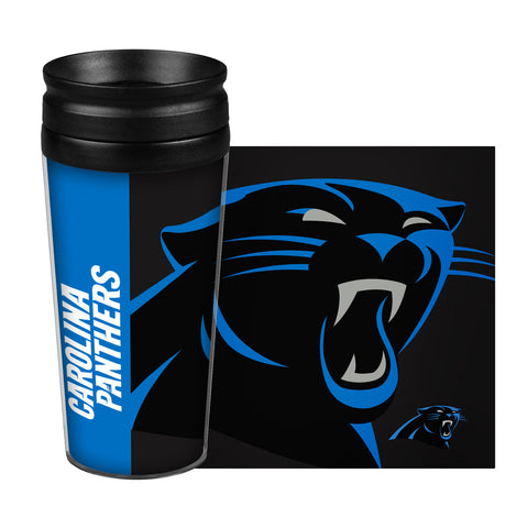 Carolina Panthers Travel Mug 14oz Full Wrap Style Hype Design-0