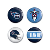 Tennessee Titans Buttons 4 Pack-0