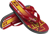 Iowa State Cyclones Flip Flop Unisex Gradient Big Logo - (1 Pair) - L-0