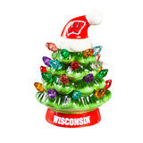 Wisconsin Badgers Christmas Tree 4 Inch LED Tabletop-0
