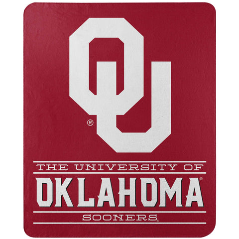 Oklahoma Sooners Blanket 50x60 Fleece Control Design-0