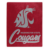 Washington State Cougars Blanket 50x60 Raschel Signature Design-0