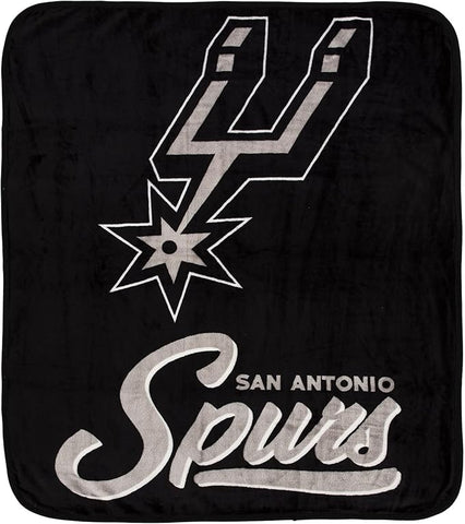 San Antonio Spurs Blanket 50x60 Raschel Signature Design-0