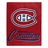 Montreal Canadiens Blanket 50x60 Raschel Signature Design-0