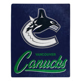 Vancouver Canucks Blanket 50x60 Raschel Signature Design-0
