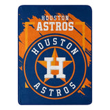 Houston Astros Blanket 46x60 Micro Raschel Dimensional Design Rolled-0