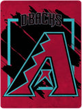 Arizona Diamondbacks Blanket 46x60 Micro Raschel Dimensional Design Rolled-0
