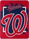 Washington Nationals Blanket 46x60 Micro Raschel Dimensional Design Rolled-0