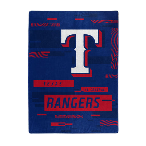 Texas Rangers Blanket 60x80 Raschel Digitize Design-0