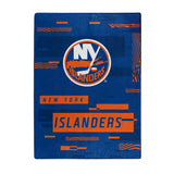 New York Islanders Blanket 60x80 Raschel Digitize Design-0