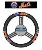New York Mets Steering Wheel Cover Leather-0