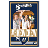 Milwaukee Brewers Sign Wood 11x17 Mirror-0