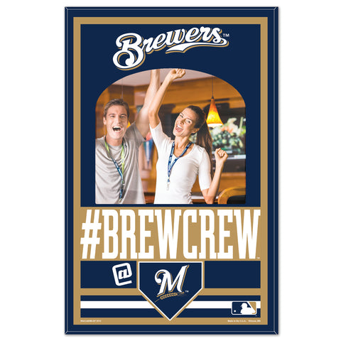 Milwaukee Brewers Sign Wood 11x17 Mirror-0
