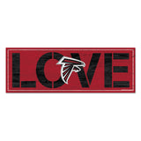 Atlanta Falcons Sign 8x23 Wood Love-0
