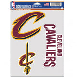 Cleveland Cavaliers Decal Multi Use Fan 3 Pack Special Order-0