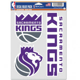 Sacramento Kings Decal Multi Use Fan 3 Pack Special Order-0
