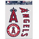 Los Angeles Angels Decal Multi Use Fan 3 Pack Special Order-0