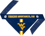 West Virginia Mountaineers Pet Bandanna Size M-0