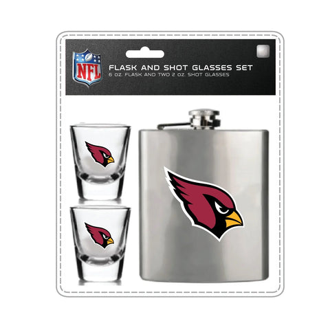 Arizona Cardinals Flask and Shot Glass Set-0