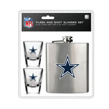 Dallas Cowboys Flask and Shot Glass Set-0