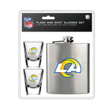 Los Angeles Rams Flask and Shot Glass Set-0