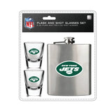 New York Jets Flask and Shot Glass Set-0