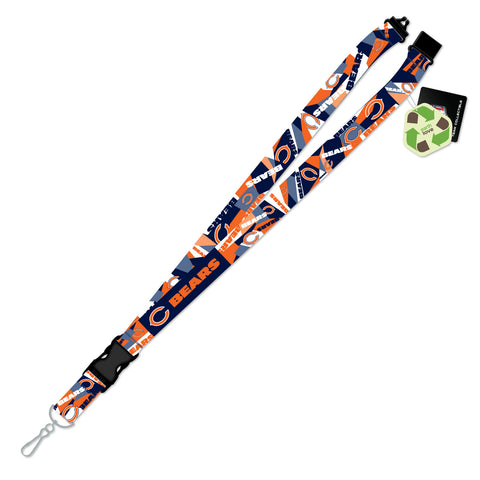 Chicago Bears Lanyard Shattered Design-0