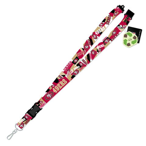 San Francisco 49ers Lanyard Shattered Design-0