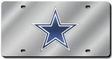 Dallas Cowboys License Plate Laser Cut Silver-0