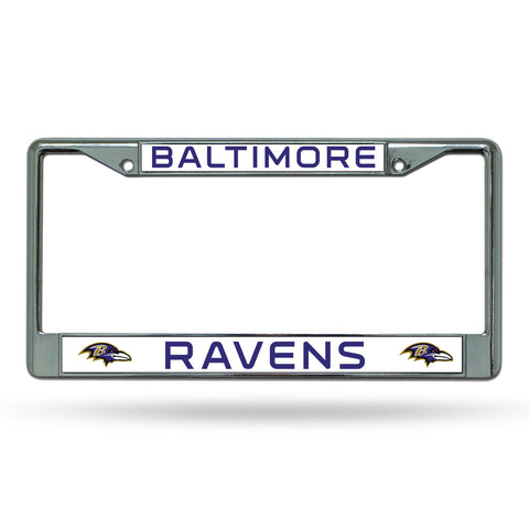 Baltimore Ravens License Plate Frame Chrome-0