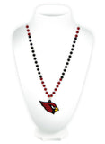 Arizona Cardinals Beads with Medallion Mardi Gras Style - Special Order-0