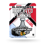 Chicago Blackhawks Sign Metal Parking 2015 Champs CO-0