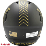 Detroit Lions Helmet Riddell Replica Full Size Speed Style Salute To Service 2025-2