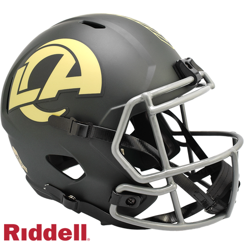 Los Angeles Rams Helmet Riddell Replica Full Size Speed Style Salute To Service 2025-0