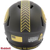 San Francisco 49ers Helmet Riddell Replica Mini Speed Style Salute To Service 2025-2