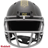 Cleveland Browns Helmet Riddell Replica Mini Speed Style Salute To Service 2025-2