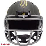 Green Bay Packers Helmet Riddell Replica Mini Speed Style Salute To Service 2025-2