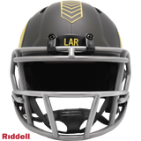 Los Angeles Rams Helmet Riddell Replica Mini Speed Style Salute To Service 2025-2