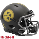 Pittsburgh Steelers Helmet Riddell Replica Mini Speed Style Salute To Service 2025-0