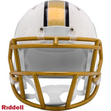 New Orleans Saints Helmet Riddell Replica Mini Speed Style On-Field Alternate 2025-2