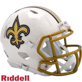 New Orleans Saints Helmet Riddell Replica Mini Speed Style On-Field Alternate 2025-0