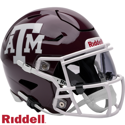 Texas A&M Aggies Helmet Riddell Replica Mid-Size MIDI SpeedFlex Style-0