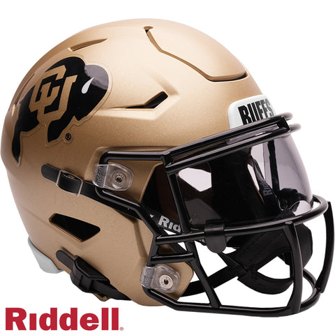 Colorado Buffaloes Helmet Riddell Replica Mid-Size MIDI SpeedFlex Style Gold-0