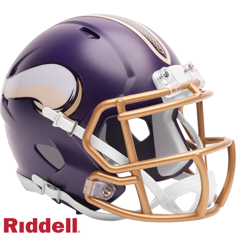 Minnesota Vikings Helmet Riddell Replica Mini Speed Style Rivalry Alternate 2026-0