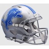 Detroit Lions Helmet Riddell Authentic Full Size Speed Style 2017-2023 Throwback-0